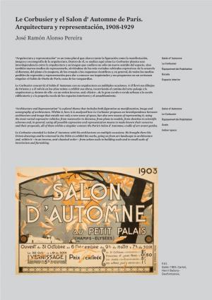 Le Corbusier Y El Salon D' Automne De París. Arquitectura Y