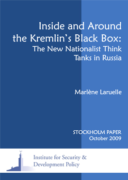 Inside and Around the Kremlin's Black Box