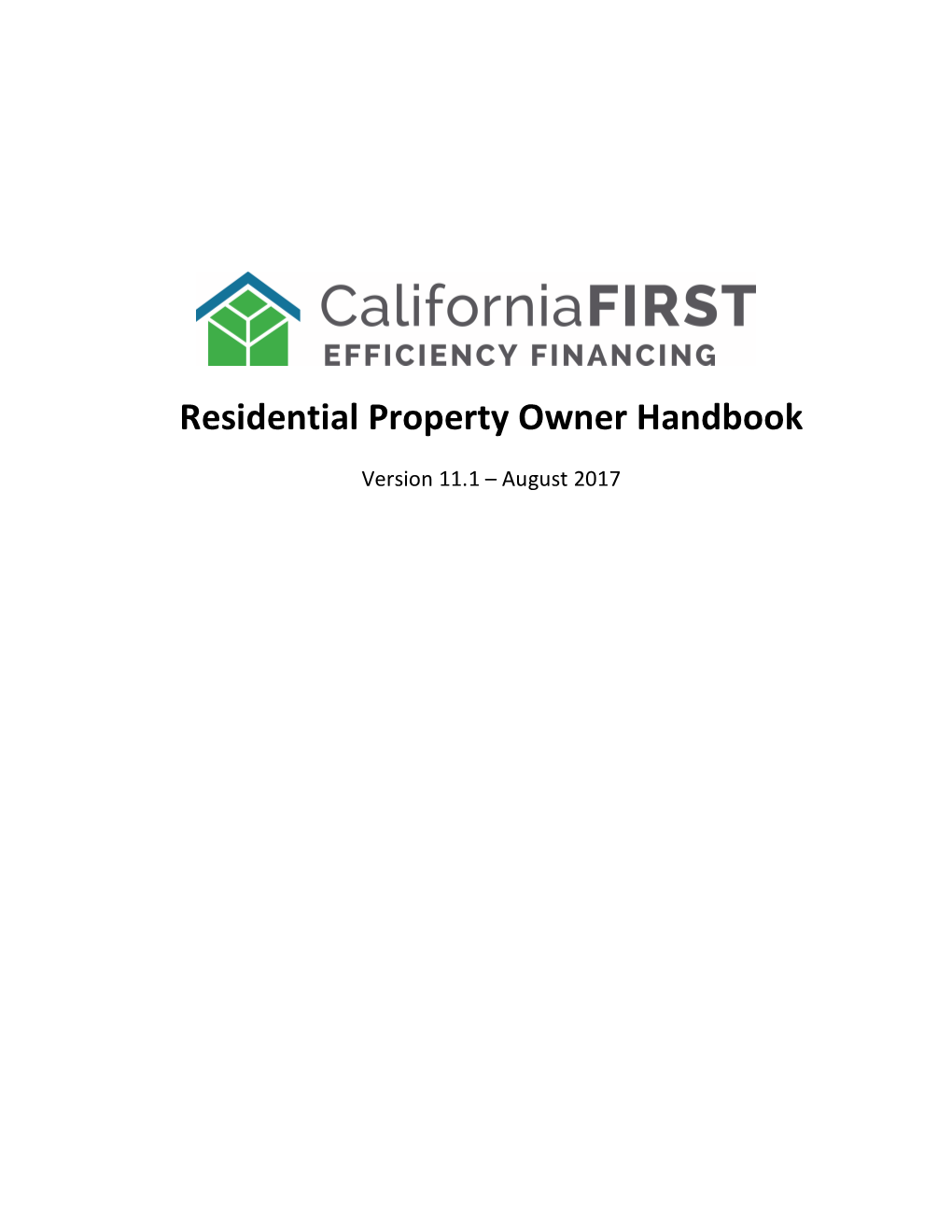 Residential Property Owner Handbook