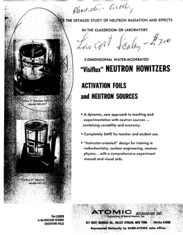 Neutron Howitzers Dtd 01/01/1966