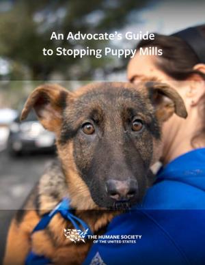 An Advocate's Guide to Stopping Puppy Mills