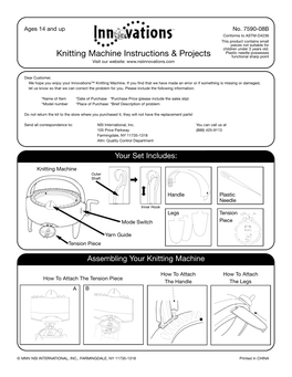 Knitting Machine Instructions & Projects