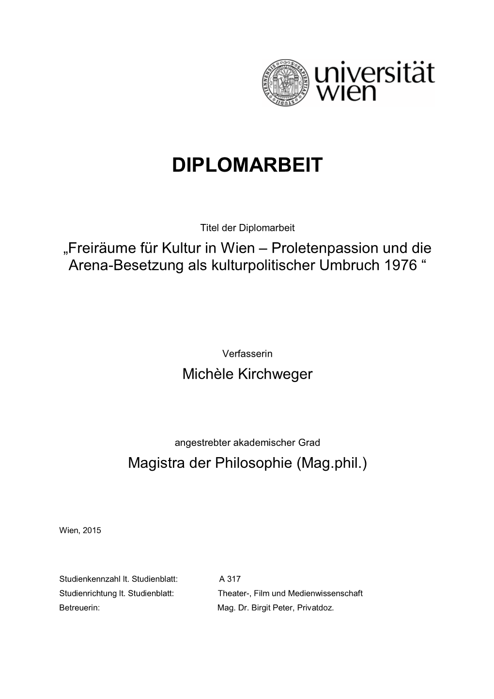 Diplomarbeit