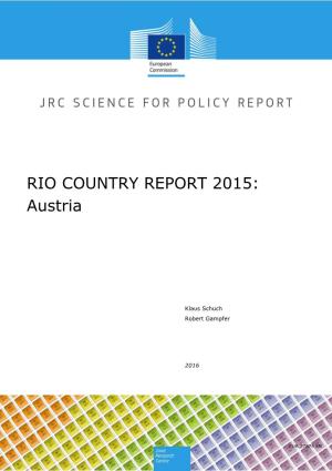 RIO COUNTRY REPORT 2015: Austria