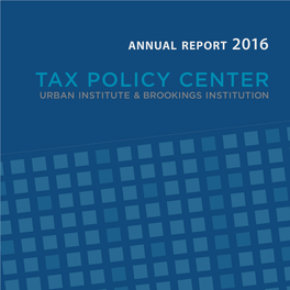 ANNUAL REPORT 2016 Annual Report 2016