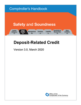 Deposit-Related Credit, Comptroller's Handbook