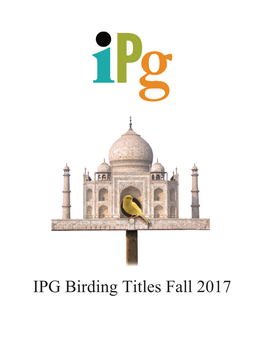Birding Catalog Fall 2017 Complete