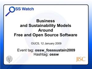 Business and Sustainability Models Around Free and Open Source Software