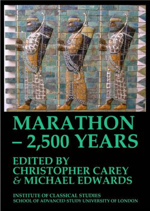 Marathon 2,500 Years Edited by Christopher Carey & Michael Edwards