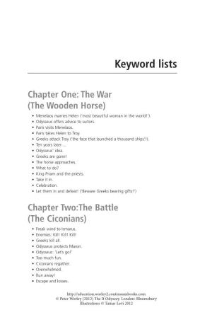 Keyword Lists.Indd