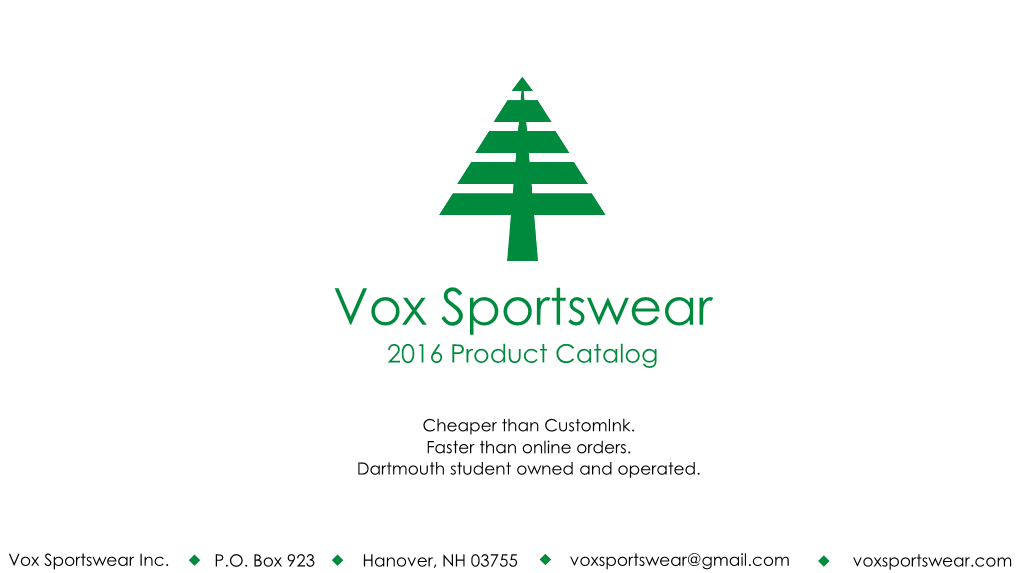 2016 Product Catalog