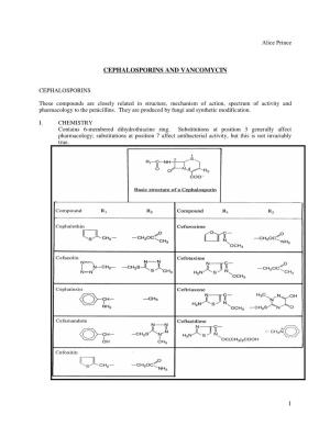 1 Cephalosporins and Vancomycin