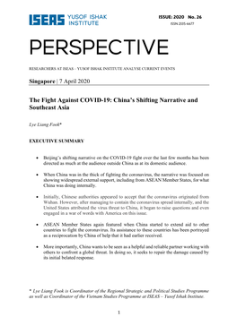 The Fight Against COVID-19: China's Shifting Narrative and Southeast Asia