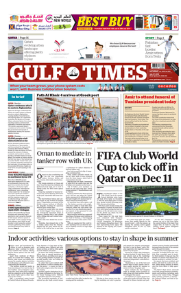 FIFA Club World Cup to Kick Off in Qatar on Dec 11