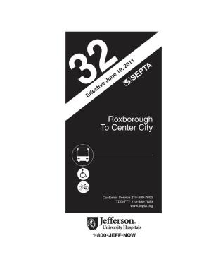 Roxborough to Center City