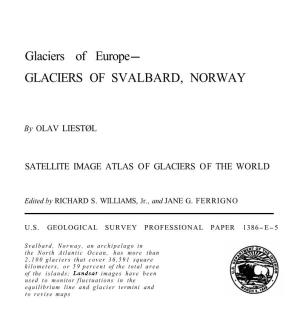 Europe: Glaciers of Svalbard, Norway