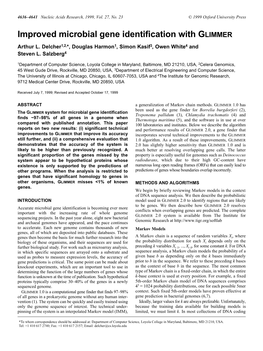 Improved Microbial Gene Identification with GLIMMER