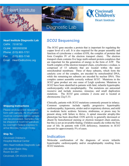 SCO2 Sequencing Indication