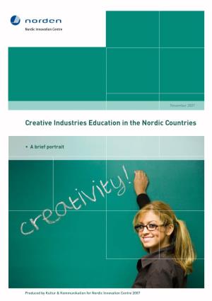 Creative Industries Education in the Nordic Countries