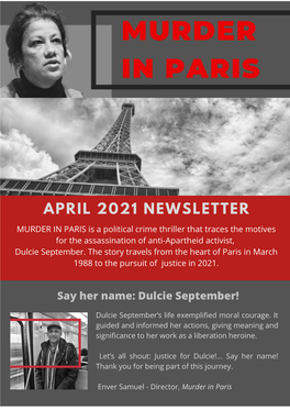 April 2021 Newsletter