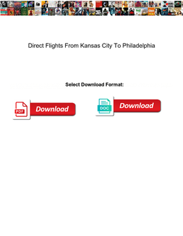 Direct Flights from Kansas City to Philadelphia