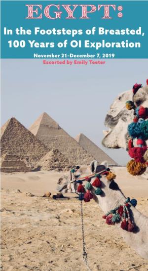 Egypt 2019, Oriental Institute Tours.Pdf