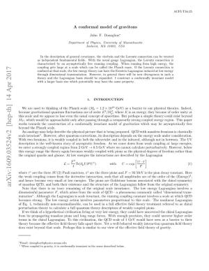 A Conformal Model of Gravitons
