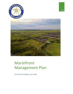 Marshfront Management Plan