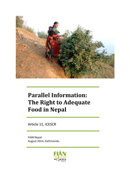 The Right to Adequate Food in Nepal
