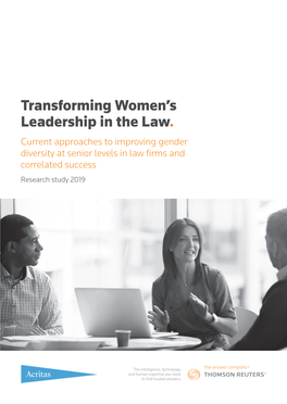 Transforming Women's Leadership in the Law
