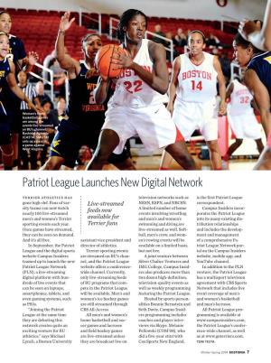 Patriot League Launches New Digital Network