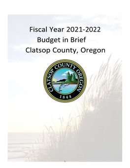 2021-22 Budget in Brief