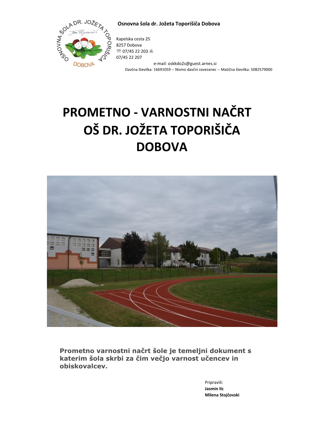 Prometno - Varnostni Načrt Oš Dr