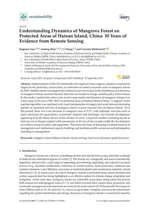 Understanding Dynamics of Mangrove Forest on Protected Areas of Hainan Island, China: 30 Years of Evidence from Remote Sensing