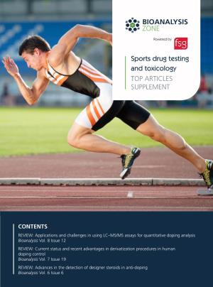 Sports Drug Testing and Toxicology TOP ARTICLES SUPPLEMENT