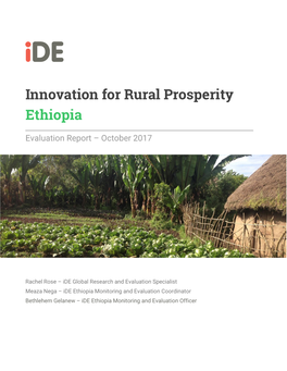 Innovation for Rural Prosperity Ethiopia