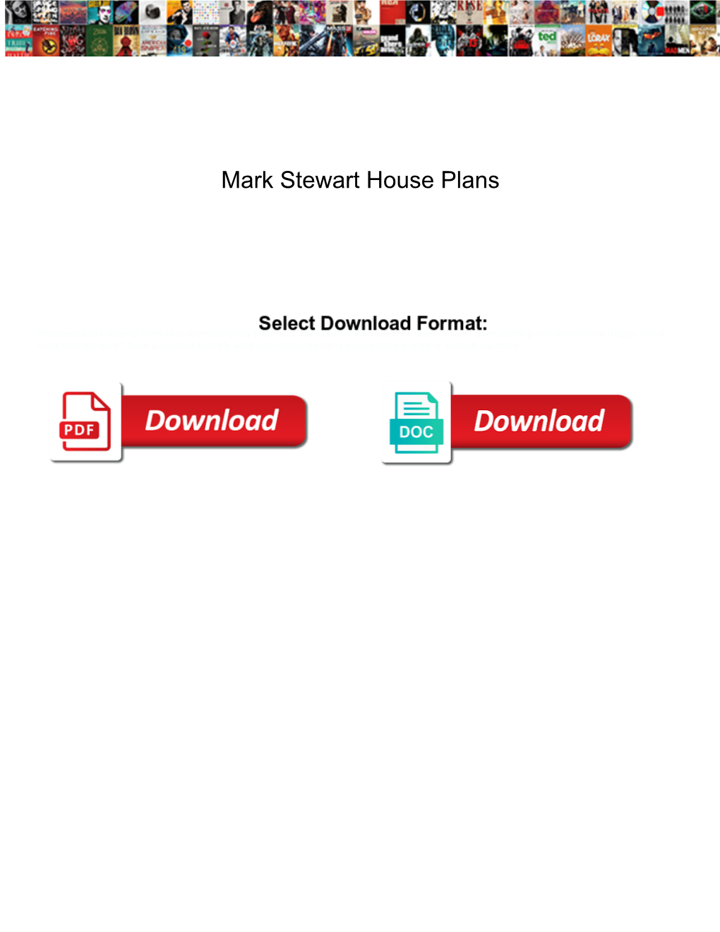 Mark Stewart House Plans