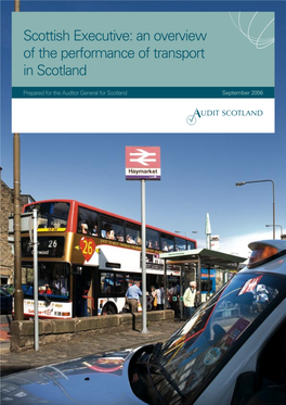 Scottish Executive: an Overview of the Performance of Transport in Scotland
