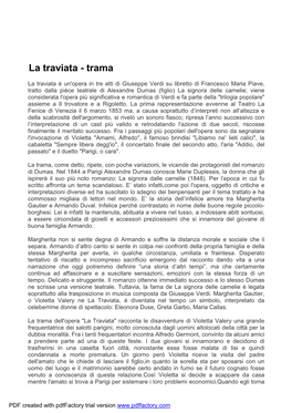 La Traviata - Trama