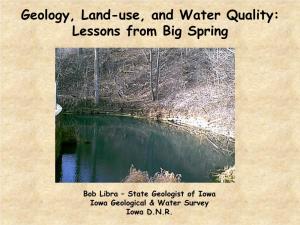 Geology, Land-Use, and Water Quality: Lessons from Big Spring