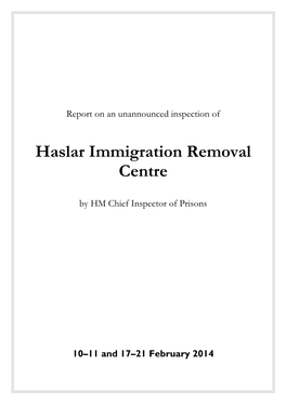 Haslar Immigration Removal Centre