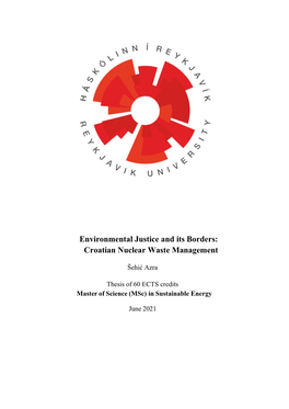 Environmental Justice and Its Borders: Croatian Nuclear Waste Management