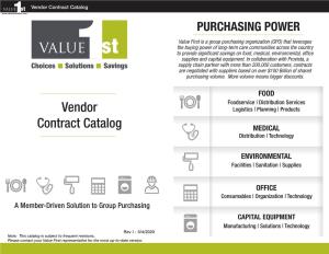 Vendor Contract Catalog