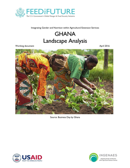 GHANA Landscape Analysis Working Document April 2016