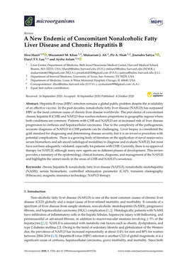 A New Endemic of Concomitant Nonalcoholic Fatty Liver Disease and Chronic Hepatitis B