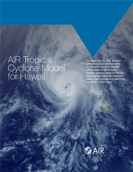 Air Tropical Cyclone Model for Hawaii