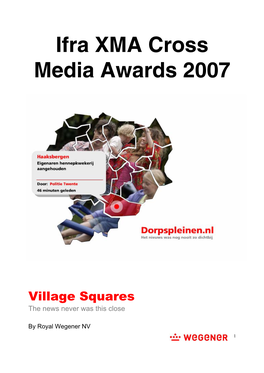 Ifra XMA Cross Media Awards 2007