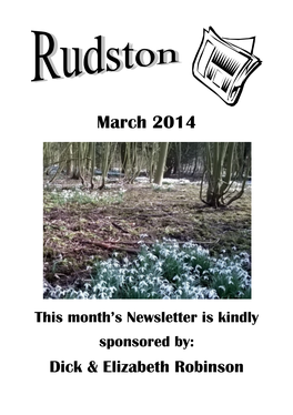 March 2014 Rudston News .Pub