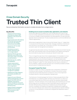 Forcepoint Trusted Thin Client