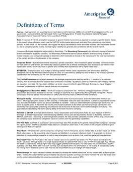 Definitions of Terms